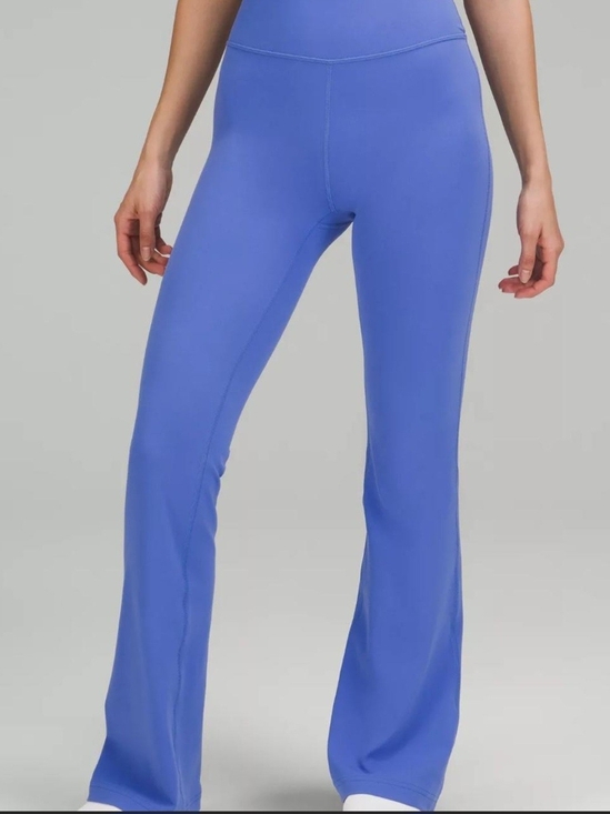 lululemon athletica Pants - Lululemon Groove High Rise Flared Pant Wild Indigo Soft buttery Size 4